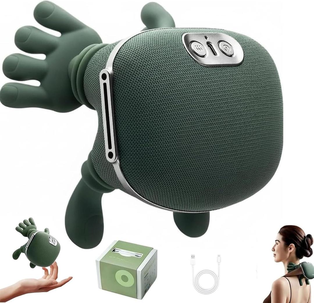 Neck Massager with Heat for Pain Relief deep Tissue, Bionic Heated Massager with Fingers, 4D Kneading Massage, 2026 Upgraded Simulates a Real Palm Massage for Comfort, Relax Muscle Tension