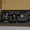 Wall Mount Faucet for Kitchen Sink: BESTJEEF 8 inch Center Commercial Faucet with 10" Swivel Spout  Ideal for Industrial Restaurant 3 Compartment Sinks