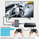 HDMI to Component Video Converter, HDMI to Ypbpr Scaler + R/L Audio Output Converter Adapter Support 1080p for PS3,DVD(Aluminum)