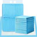 100 Pcs Disposable Changing Pads, Super Absorbent Portable Diaper Change Pads for Baby, Soft Leak-Proof Underpads Incontinence Bed Table Pee Mat