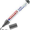 edding 4500 textile marker - grey - 1 pen - round nib 2-3 mm - permanent fabric markers for drawing on textiles, wash-resistant up to 60 C - marker pens for fabric lettering