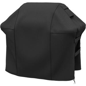 SHINESTAR Grill Cover for Weber Spirit II 200 Series, Double Straps and Built-in Vents, Heavy Duty & Waterproof, Fits Grill Up to 48 Inch Wide, Black