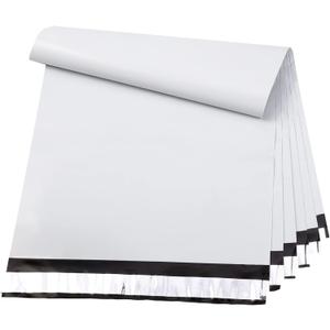 Metronic Poly Mailers 19x24 Inch 100 Pcs | Large Shipping Bags for Clothing, Small Business | Strong Thick Mailing Bags with Self Adhesive | Waterproof and Tear-Proof Large Package Bags in White