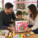 Toss and Catch Ball Set Boys Toys Outdoor Toys Yard Games Outside Games Beach Toys for Kids Ball and Catch Game with 4 Paddles and 4 Balls