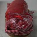 4 Pcs Women's Riding Hood Costume Halloween Party Dress with Red Hooded Cloak White High Socks Picnic Basket (XX-Large)