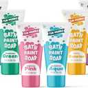 Tub Works Bath Paint Soap Bath Toy, Pastel 6 Pack | Non-Toxic | Washable Bathtub Paint for Finger Painting on Tub Walls | Ideal Toddler Bath Toys for Creative Play | Easy to Clean, Fun Paint Soap