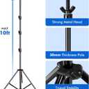 SLOW DOLPHIN Photo Video Studio 30ft (Wide) x 10ft (Tall), Degree Crossbar Rotatable, Angle Adjustable Triple Crossbar Extender Mount, Photography Background Support System, Sand Bags, Clamps