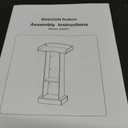 Podium Stand for Lectern Presentation Church Classroom, Black Pulpit with Wooden Heavy Base, Podium for Lecture, Wedding Speech