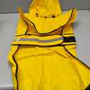 Reflective Dog Rain Coats - Waterproof Adjustable Pet Raincoat Jacket, Lightweight Dog Apparel & Accessories Raincoat for Small to X- Large Dogs(Yellow, Large)