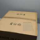 YMKSKJ 20" White Fandelier Ceiling Fans with Lights, Boho Rattan Ceiling Fan with Light Remote Control, Caged Mid-Century Modern with 6 Speeds for Bedroom, Nursery, Living Room