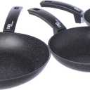 Moneta Set Frying Pans, Aluminum, Black, 20-24-28 cm