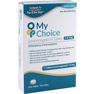 2 x Ohm My Choice Emergency Contraceptive Pill. A Safe and Effective Way to Lower Your Chances to get Pregnant After unprotected Sex. Active Ingredient Levonorgestrel Tablet 1.5mg