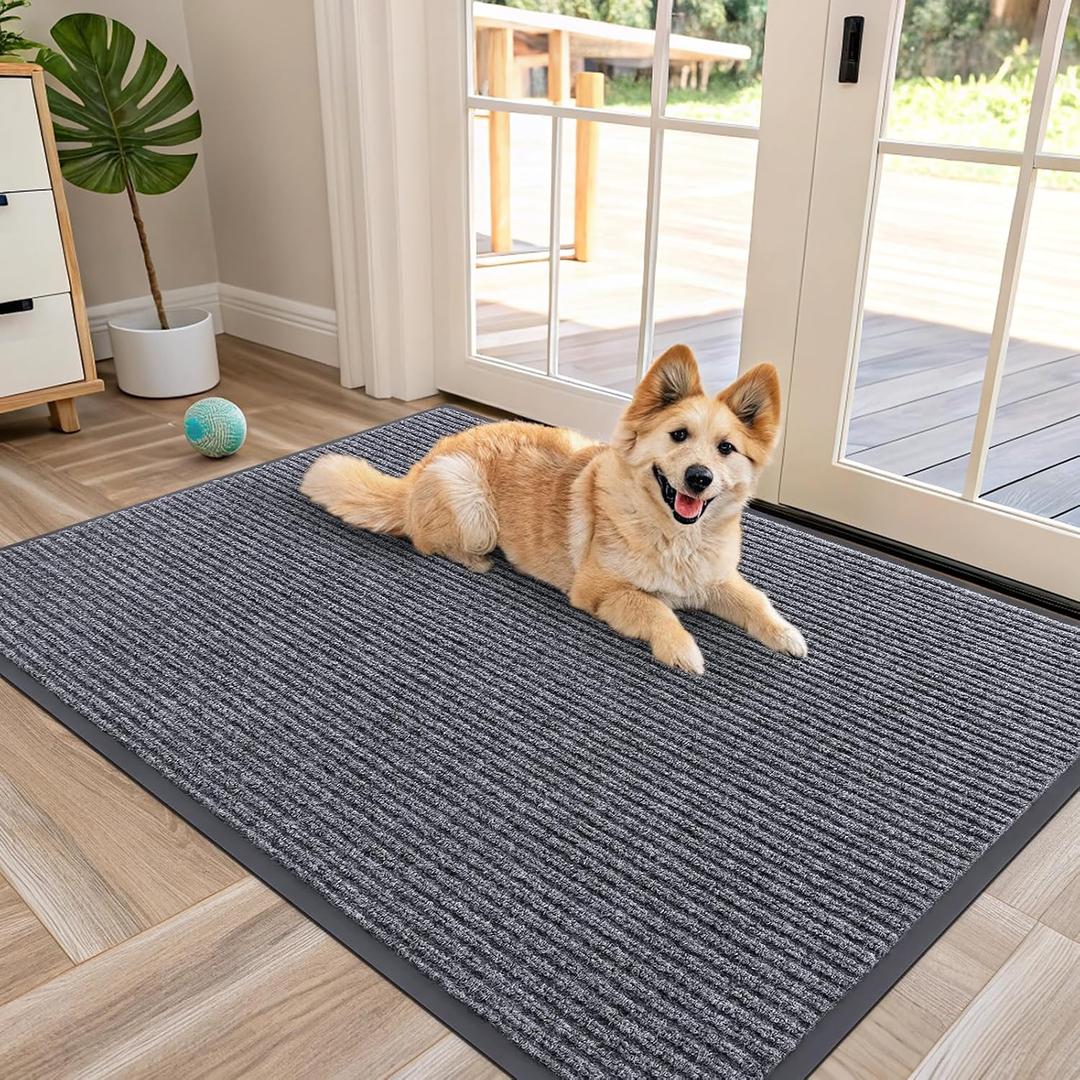 OLANLY Front Door Mat 47x30, Waterproof Heavy-Duty Indoor Outdoor Doormat