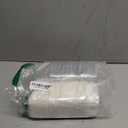 Roppolo 48 Pcs 5 Oz Baking Pans with Clear Lid, 2.5 x 2.5 Inch White Paper Square Cupcake Cups, Mousse Cake Liner, Disposable Container For Oven