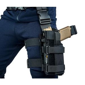 Drop Leg Holster Left Hand - Adjustable Thigh Holster for Light & Red Dot Sights, Airsoft Pistol Holster with MOLLE Drop Leg Panel, Compatible with 1911, Glock, Sig, Beretta, Ruger, Taurus.(Black)