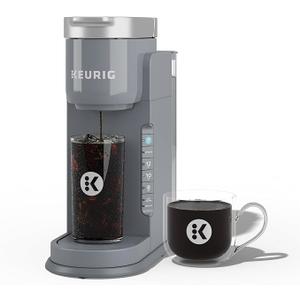 Keurig K-Iced Coffee Maker, Single Serve K-Cup Pod Iced Coffee Maker, With Hot and Cold Coffee Capabilities, Brews Any K-Cup Pod, Gray