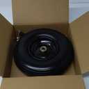 13" Wheelbarrow Tire, 4.00-6 Flat-free Solid Tire and Wheel, with 5/8" or 3/4" Bearings, 1.75" Centered Hub for Wheelbarrow/Wagon/Trolley/Garden Scooter Cart