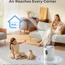Air Purifiers for Home Large Room up to 1650 ft², WESTHEY H13 True HEPA Air Purifier for Bedroom with Night Light, Air Quality Monitor, Fragrance Sponge, Air Cleaner for Wildfire Smoke Dander Dust