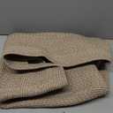 OIAHOMY 75L Large Woven Cotton Rope Storage Basket with Handle for Organizing Blanket and Toys for Living Room, Nursery, Brown Variegated 22x17x12