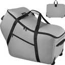 car seat travel bag, Grey, Unique, Padded Car Seat Travel Bag with Wheels, all grey, Padded car seat travel bag with wheels
