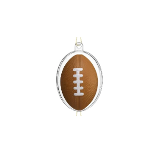 Syhood 10 Set Christmas Football Ornaments Christmas Tree Football Hanging Ornaments Sport Themed Stress Relief Balls for Xmas Tree Decoration Holiday Hanging Sport Balls Xmas Party Decor