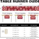 Valentines Day Dog Cat Paw Prints Table Runner, Red Love Hearts Kitchen Dining Table Decoration Pet Lover Gift, Anniversary Wedding Burlap Indoor Outdoor Home Decor Party Supply 13 x 108 Inches