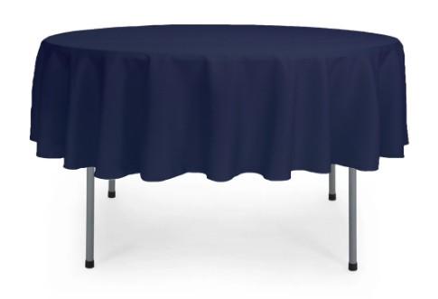 Round Tablecloth Blue 70 Inch