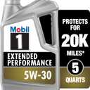 Mobil 1 Extended Performance Full Synthetic Motor Oil 5W-30, 5 Quart