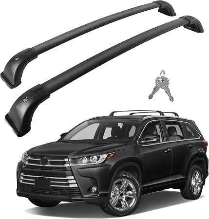 Lockable Roof Rack Crossbars Compatilbe with 2014-2019 Toyota Highlander