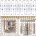 LED Window Lights Led Modules Waterproof Storefront Lights Business Decorative Light for Advertising LED Signs Business Store12V 5050 20FT White (2 Packs)