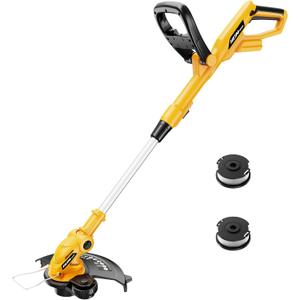 Cordless String Trimmer Compatible with Dewalt 20V MAX Battery, 12-Inch Weed Wacker Cordless Auto Line Feed,Electric Weed Eater Battery Powered Grass Trimmer w/2 Line Spools(Tool Only)