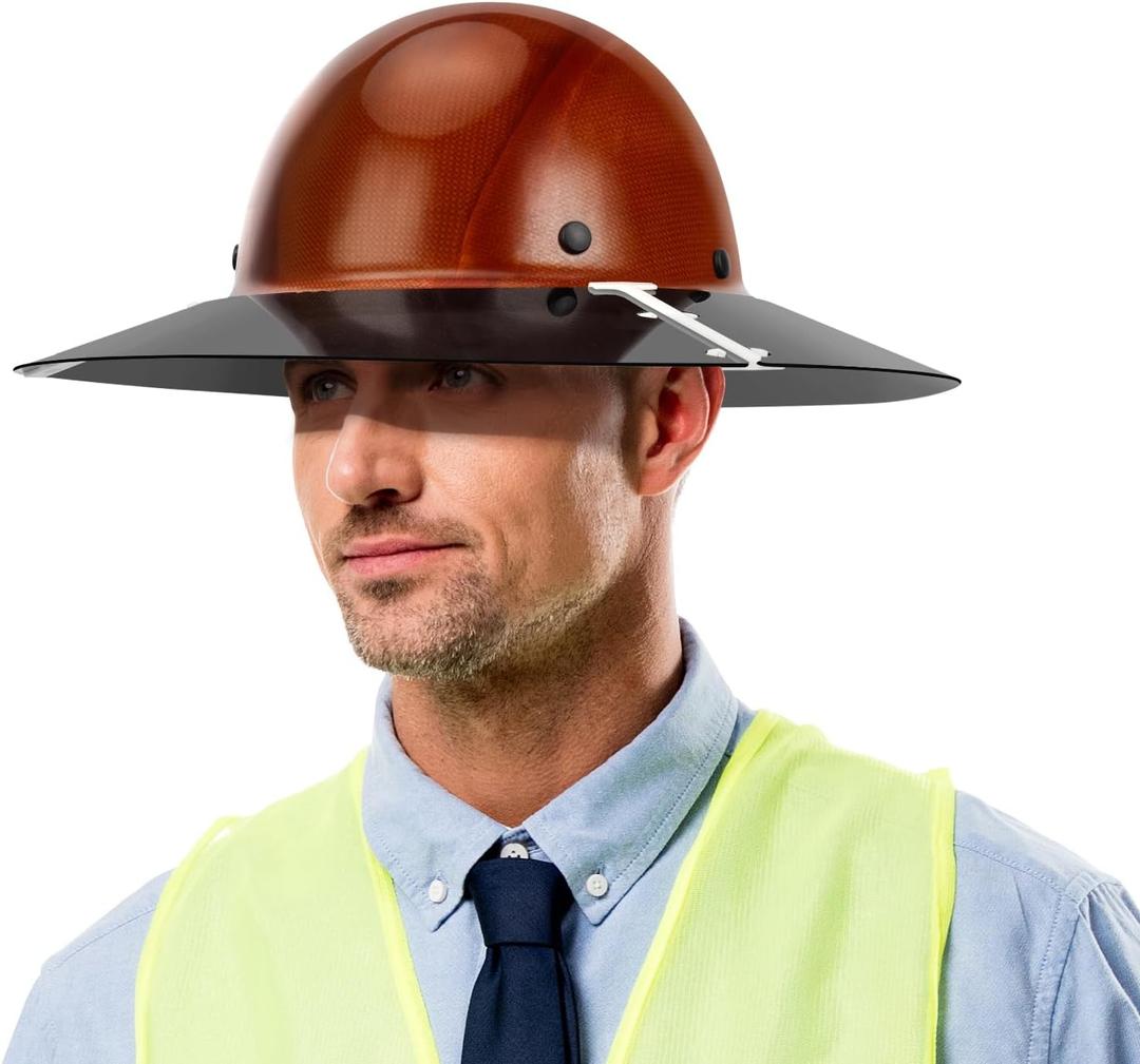 Hard Hat Visor Compatible with AFP Full Brim Hardhat ONLY, Hard Hat Sun Shade with Sun Protection and Glare Reduction, Hardhat Accessories for Men or Women Working Outside, Lightweight