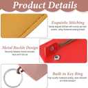 4PCS Winkkey Protective Key Case, PU Leather Pull Out Key Case, Large Capacity Wink Keys Holder Leather for Most Keys, Not Easy to Slip, Halloween Christmas Gift