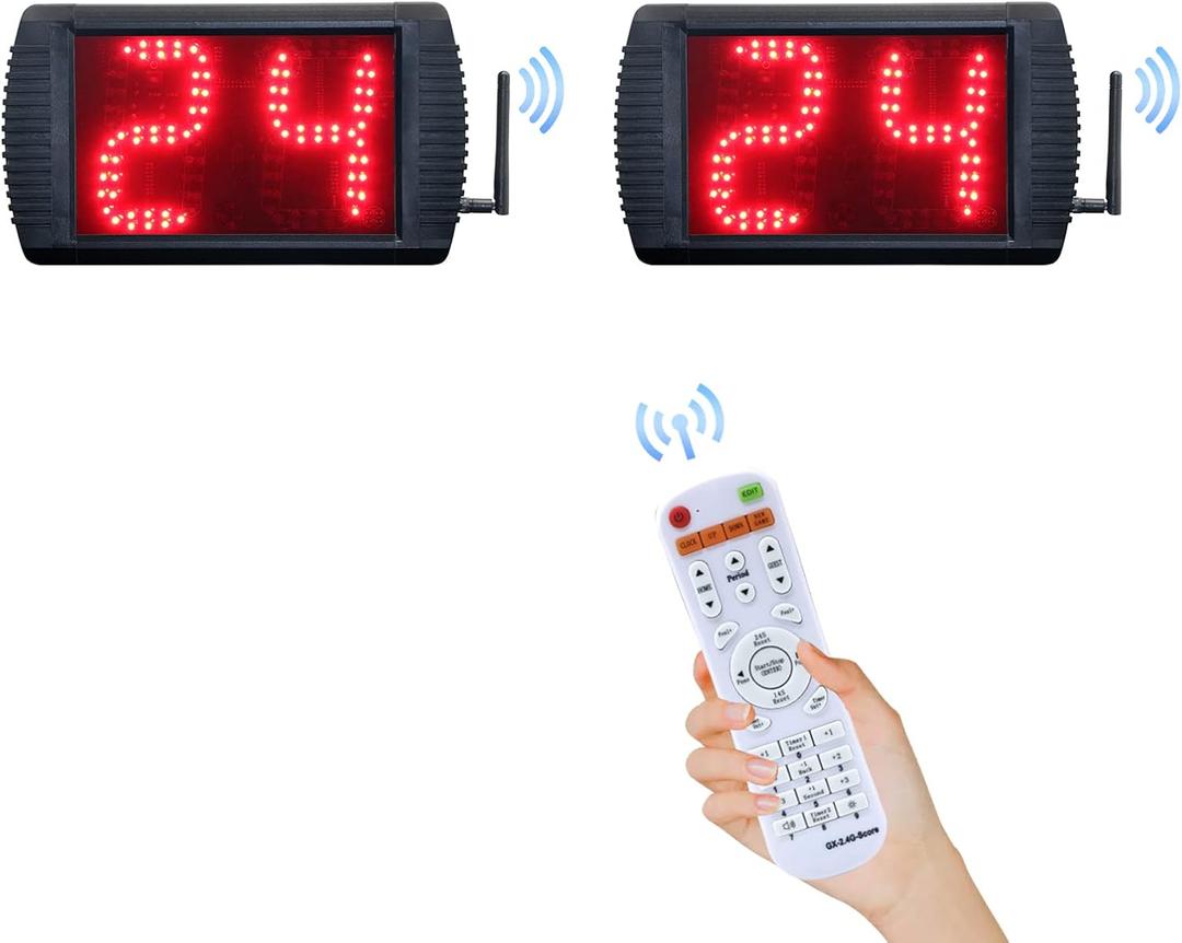 Shot Clock Basketball Timer,12/24/25/30/35/40/60 Seconds Countdown Timer, Portable Shot Clock with Buzzer for All Sports