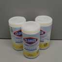 Clorox Free & Clear Cleaning Wipes, Light Lemon Scent, 75 Count, Pack of 3