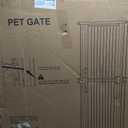 74.8" Extra Tall Pet Gate for Cat, 29.5"-51.6" Extra Wide Cat Gate with 8 Pressure Bolts, NO Drilling Pressure Mounted Tall Dog Gate Indoor, (White)