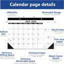 Desk Calendar 2026-2027,July 2026 to December 2027, Desk calendar 2026-2027 with to-do list,2027 Calendar 18 Months,Calendar 2026-2027-17" x 12" for Home or Office.
