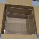 Rubtlamp 2 Pack Napkin Holder, Clear Acrylic Napkin Holder, 5.5x5.5x2.6 Inch Square Cocktail napkin holder, Plastic Napkins holder Great for Table Bathroom,Kitchen, Dinners for Mothers Day (0.12" Thickness)