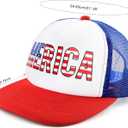 Labrostar 4th of July Hat Fourth of July Accessories American Flag Hat 4th of July Accessories Adjustable USA Hat Trucker Hats for Men Women Teen