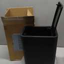 TIPGO Bathroom Trash Can with Lid, 10 Liter/ 2.6 Gallon Slim Garbage Can, Small Trash Bin Waste Basket with Pop-Up Lid for Kitchen, Bedroom, Living Room, Office (Black)