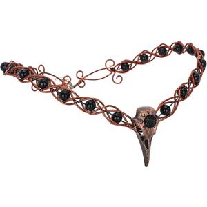 Viking Fairy Crown Headpiece - Medieval Circlet Crow Crown Celtic Tiara (Black)