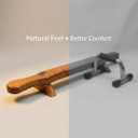 KNK Wooden Push Up Bars Shena Babool Wood Strength Training 2.5 Ft