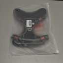 No Pull Dog Harness for Medium Dogs, 4 Secure Quick-Release Buckles & 2 Metal Leash Clips, Soft Control Handle, No-Choke Fit for Walking, Training & Everyday Use, Black, M