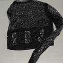 FEESHOW Women's Shiny Rhinestone Lyrical Dance Crop Tops Ballet Tops Latin Rumba Samba Ballroom Dance Costume Size L