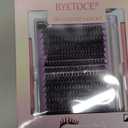 Lash Clusters Kit Wispy 320Pcs Natural Cluster Eyelash Extension Kit 9-16MM 50D 60D C Curl Fluffy Wispy Lash Clusters Diy Lash Extension Kit with Lash Bond and Seal