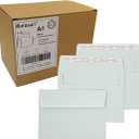 A6 Invitation envelopes200 PCS 4.7x6.5 in - windowless design 120GSM white paper envelopes with printabl quick self-seal for invitations, greeting cards, photos invoices