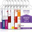 Cruise Luggage Tag Holder, Cruise Luggage Tag Holder can be Used for 2025Carnival, NCL, MSC Cruises, and Princess Ships Offer (18 PCS)