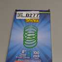 PartySticks Green Glow Sticks - 100pk, 8 Inch Glow in the Dark Light Up Sticks and Connectors for Party Favors, Decorations, Necklaces and Bracelets