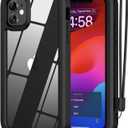ANB for iPhone 11 Case,Hard PC+Soft Silicone 3in1 Heavy Duty Military Grade Shock Resistant Case for iPhone 11 6.1 Inch Support Wireless Charging. (Black)