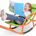 Kids Sensory Rocking Chair for Children Under 55 Inches Tall, Autism and ADHD Balance Seat Helps Kids Relax, Focus and Play, Comfortable Indoor & Outdoor Rocker for Bedroom, Nursery and Sensory Room